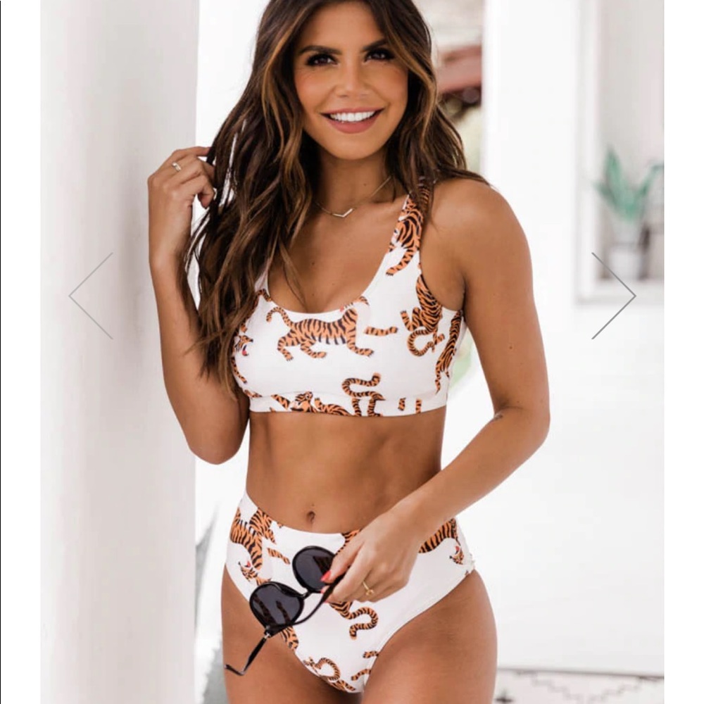 Cute tiger bikini set